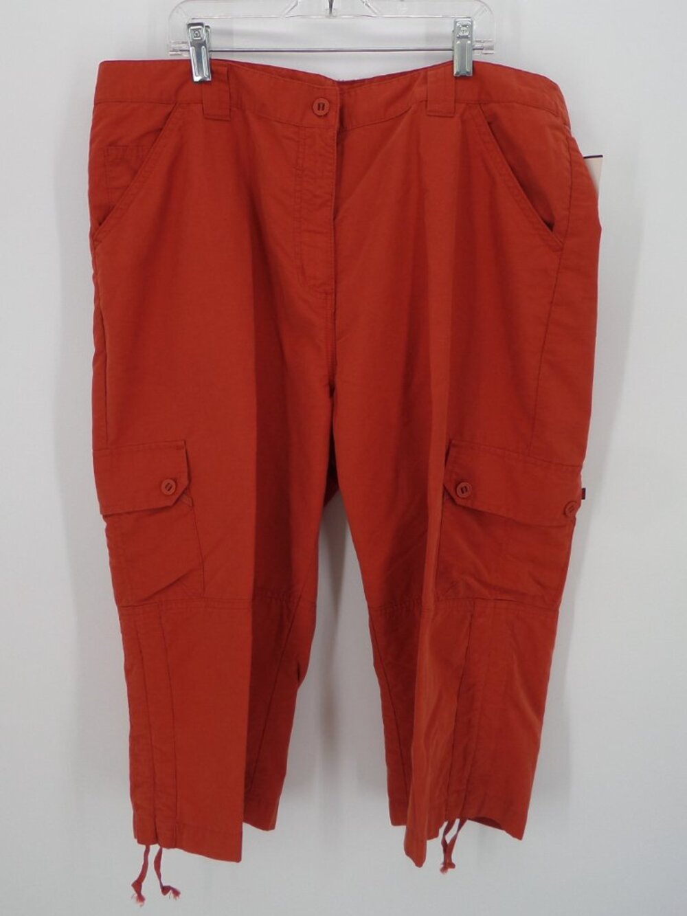 Woolrich Women's Fall  Wide Leg Capri Orange Color Size 18 New With Tags